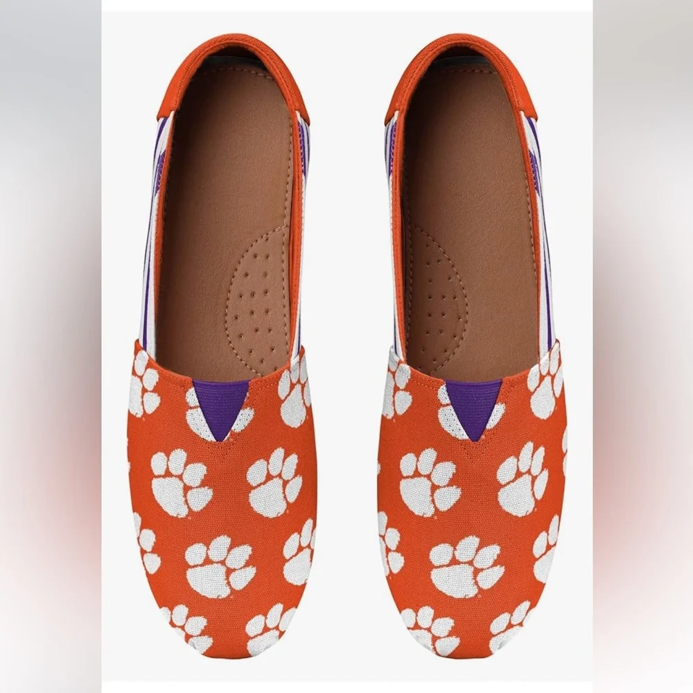 🆕 Clemson Tigers| FOCO Women’s NCAA |Canvas Slip-On Shoes| Size Small (US 6) - Picture 5 of 10